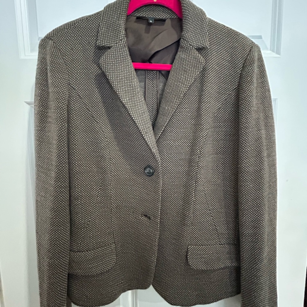 MaxMara Brown Tweed Blazer